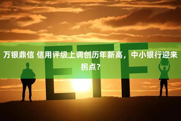 万银鼎信 信用评级上调创历年新高，中小银行迎来拐点？